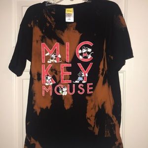 Mickey Mouse bleached/tie dye T-shirt